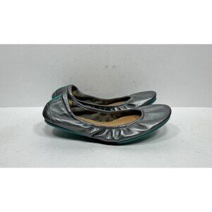 Tieks by Gavrieli Ballet Flats in Metallic Pewter Leather Women’s Size 9